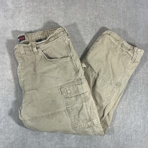 Wrangler RIGGS Workwear Men's 44x30 Khaki Flannel Lined Cargo Pants